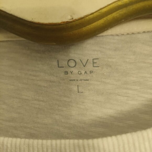 LOVE by GAP Joy Oversized Women's Minimal Long Sleeve Shirt Size Large - Picture 4 of 4